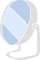 platt Färg illustration av badrum spegel png
