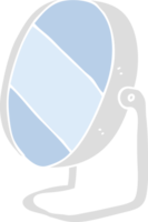 flat color illustration of bathroom mirror png