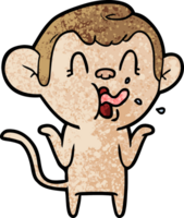 crazy cartoon monkey png