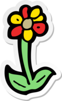 adesivo di un simbolo di fiore dei cartoni animati png