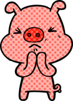 cartoon grumpy pig png