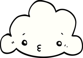 süße Cartoon-Wolke png