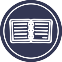 Notitie boek circulaire icoon symbool png