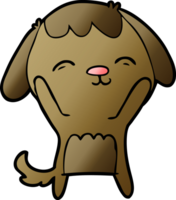 chien de dessin animé heureux png