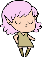 cartoon elf girl png