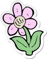 adesivo di un fiore cartone animato png