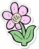 sticker van een cartoonbloem png