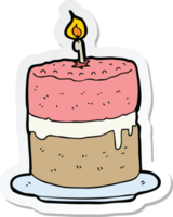 sticker of a cartoon cake png