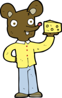 cartoon mouse holding cheese png