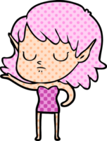 niña elfa de dibujos animados png