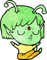 cartoon alien girl png