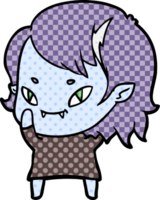 garota vampira amigável dos desenhos animados png