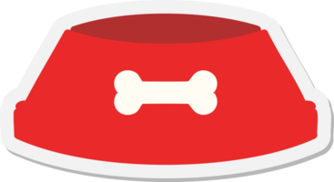 dog food bowl  sticker png