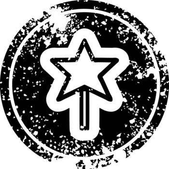 Magia varinha angustiado ícone símbolo png