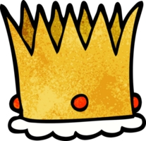 cartoon doodle royal crown png