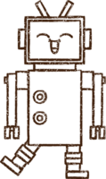 disegno a carboncino robot png