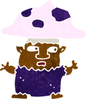 pequeño hombre hongo de dibujos animados png