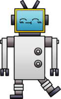 pendenza ombroso cartone animato di un' robot png