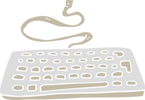 flat color illustration of computer keyboard png