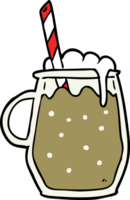 cartoon glass of root beer with straw png