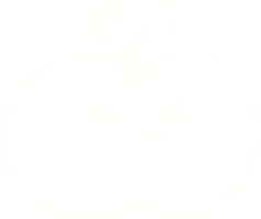 Angry Apple Chalk Drawing png