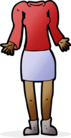 cartoon female body shrugging shoulders mix and match cartoons or add own photos png