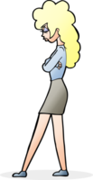 cartoon annoyed woman png