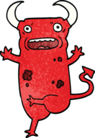 demonio de garabato de dibujos animados png