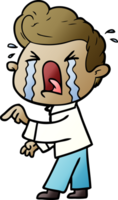 cartoon crying man png