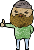 cartoon man with beard png