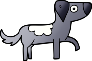 cartoon doodle gelukkige hond png