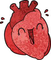 cartoon heart laughing png