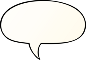 cartoon speech bubble in smooth gradient style with speech bubble in smooth gradient style png