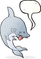 funny cartoon shark with speech bubble png