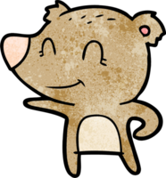 amichevole orso cartone animato png