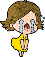 cartoon woman crying png