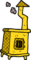 cartoon doodle old wood burner png