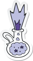 autocollant d'une potion magique de dessin animé png