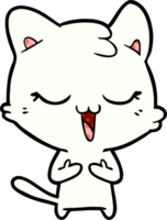 gato de desenho animado feliz png
