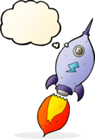 cartoon spaceship with thought bubble png