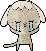 cute puppy crying cartoon png