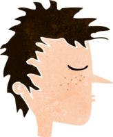 cartoon male face png