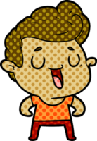 hombre feliz de dibujos animados png