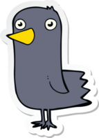 pegatina de un pájaro de dibujos animados png