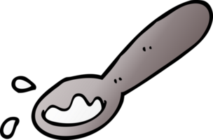 cartoon doodle ladle of food png