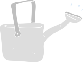 flat color illustration of watering can png