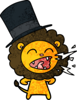 cartoon roaring lion png