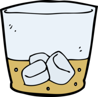 whisky de dibujos animados en vaso png