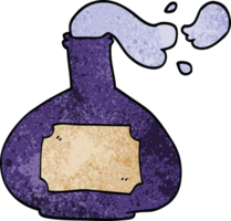 cartoon doodle smoking potion png