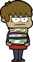 annoyed cartoon boy png